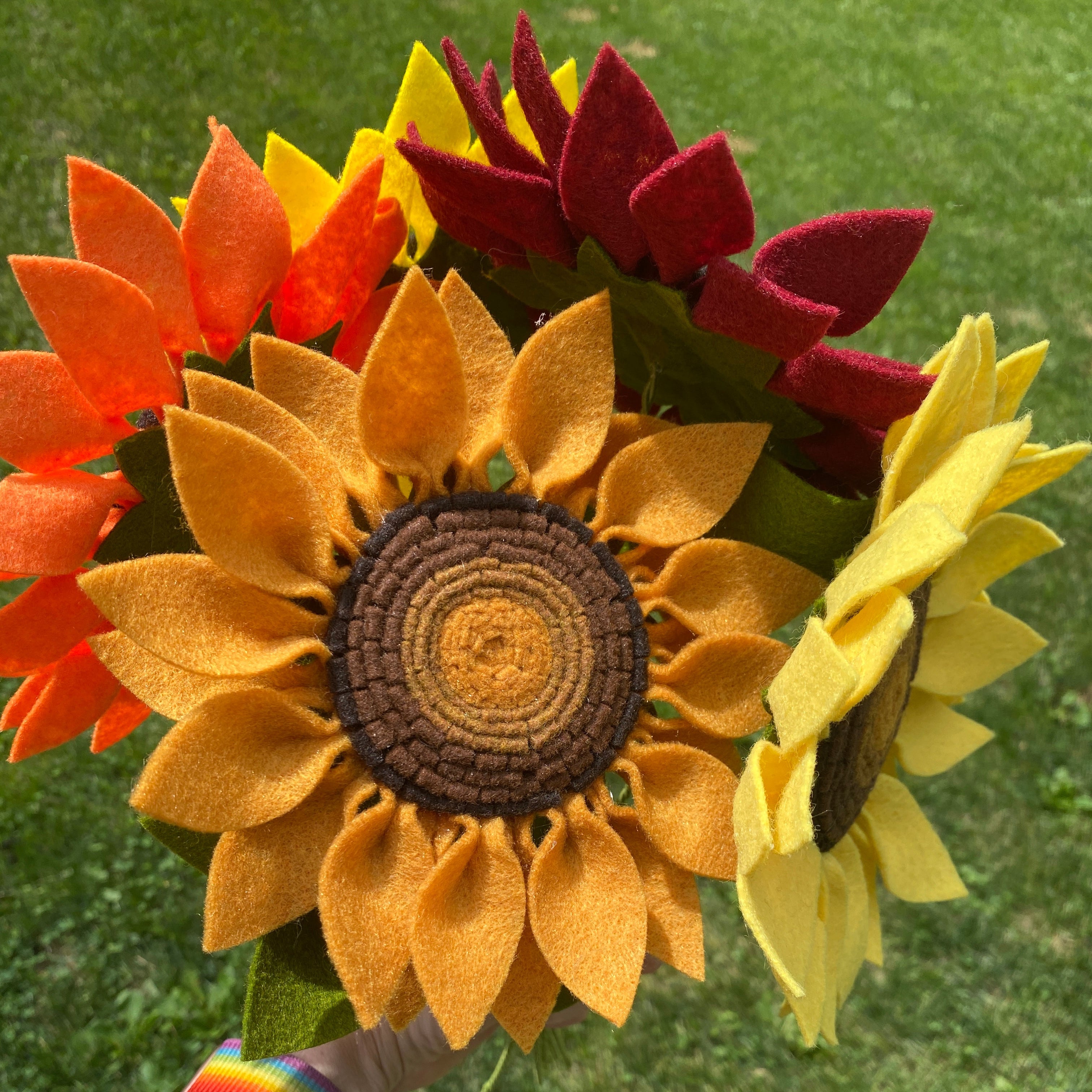 Felt Flowers: Sunflowers