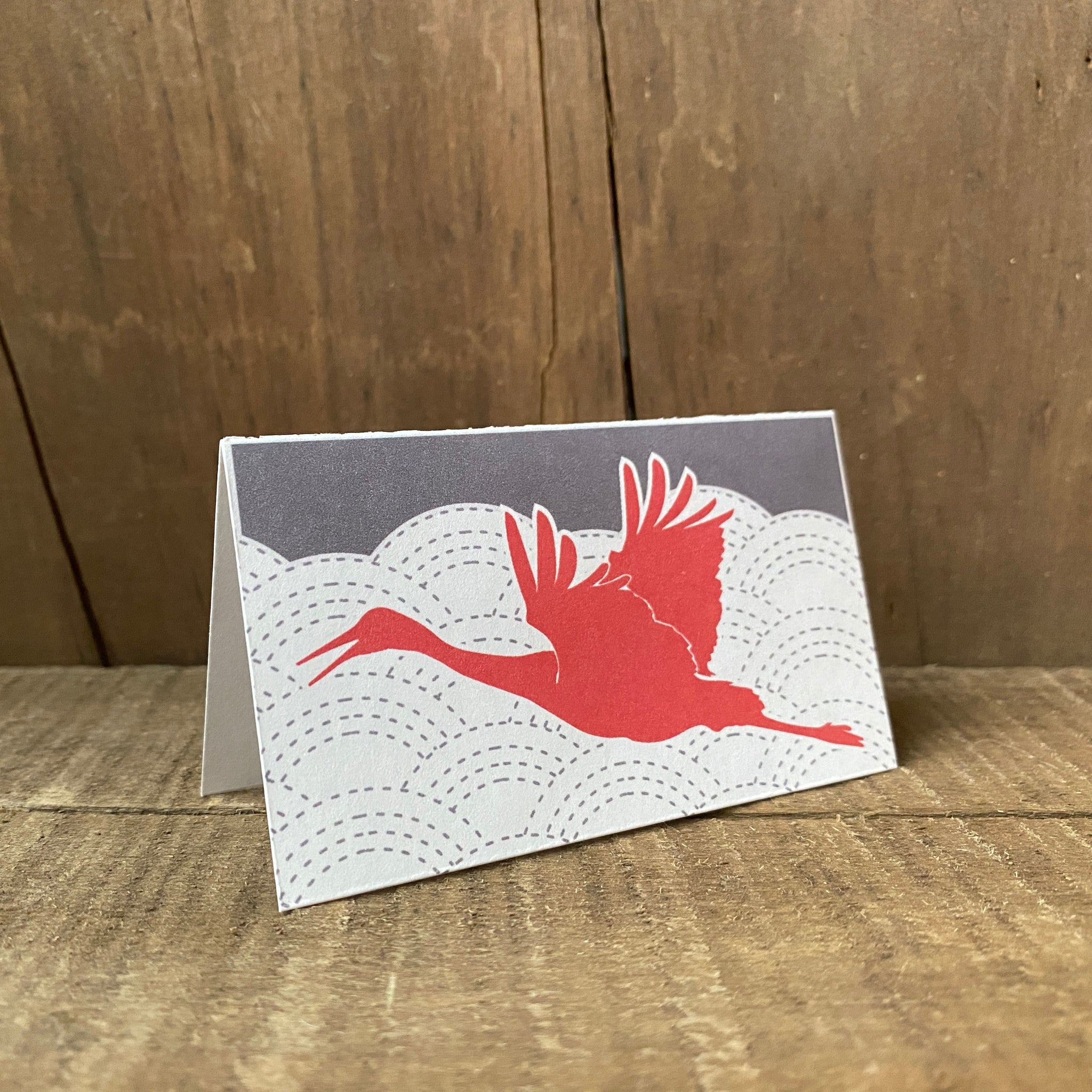 Set of 8 mini cards - Sandhill Crane