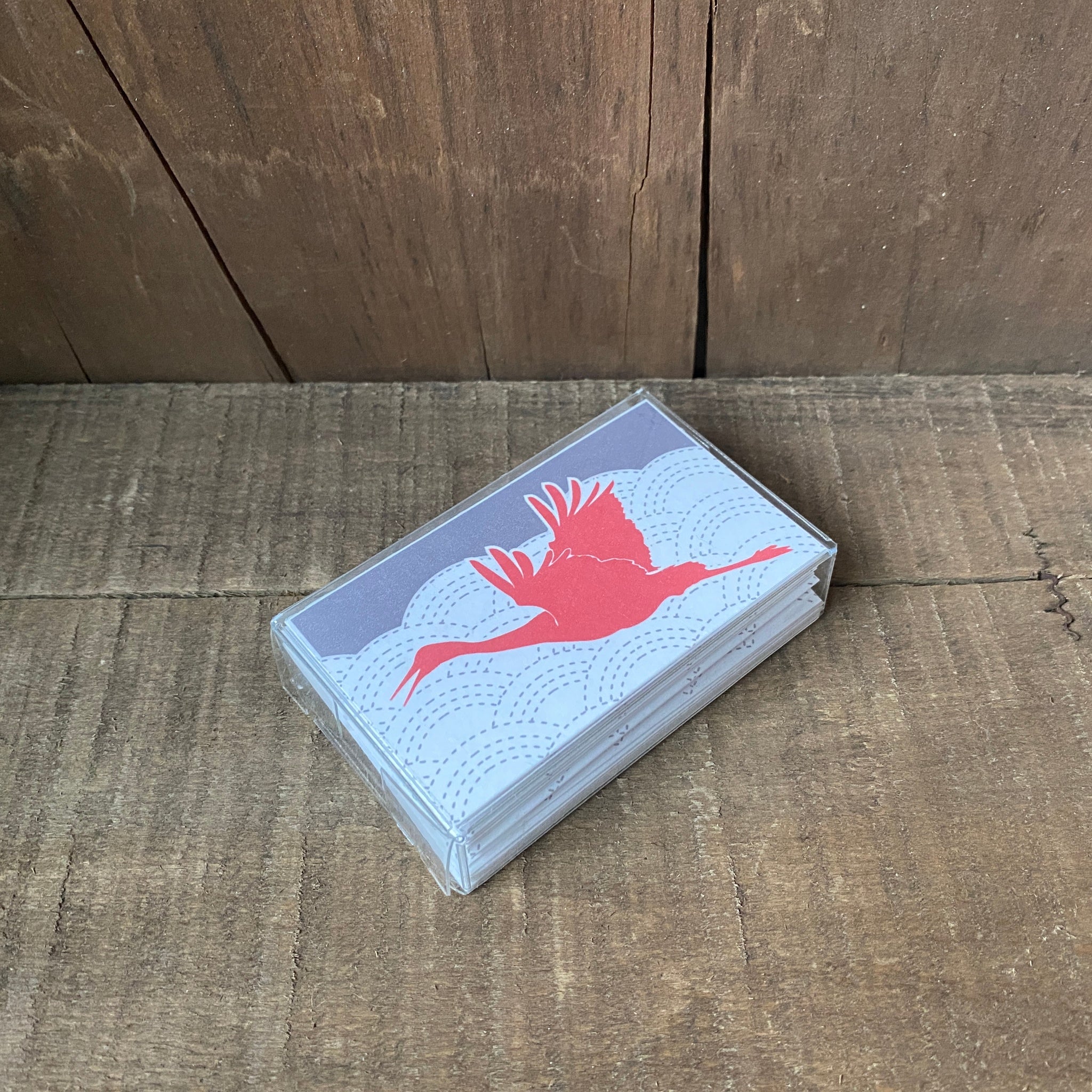 Set of 8 mini cards - Sandhill Crane